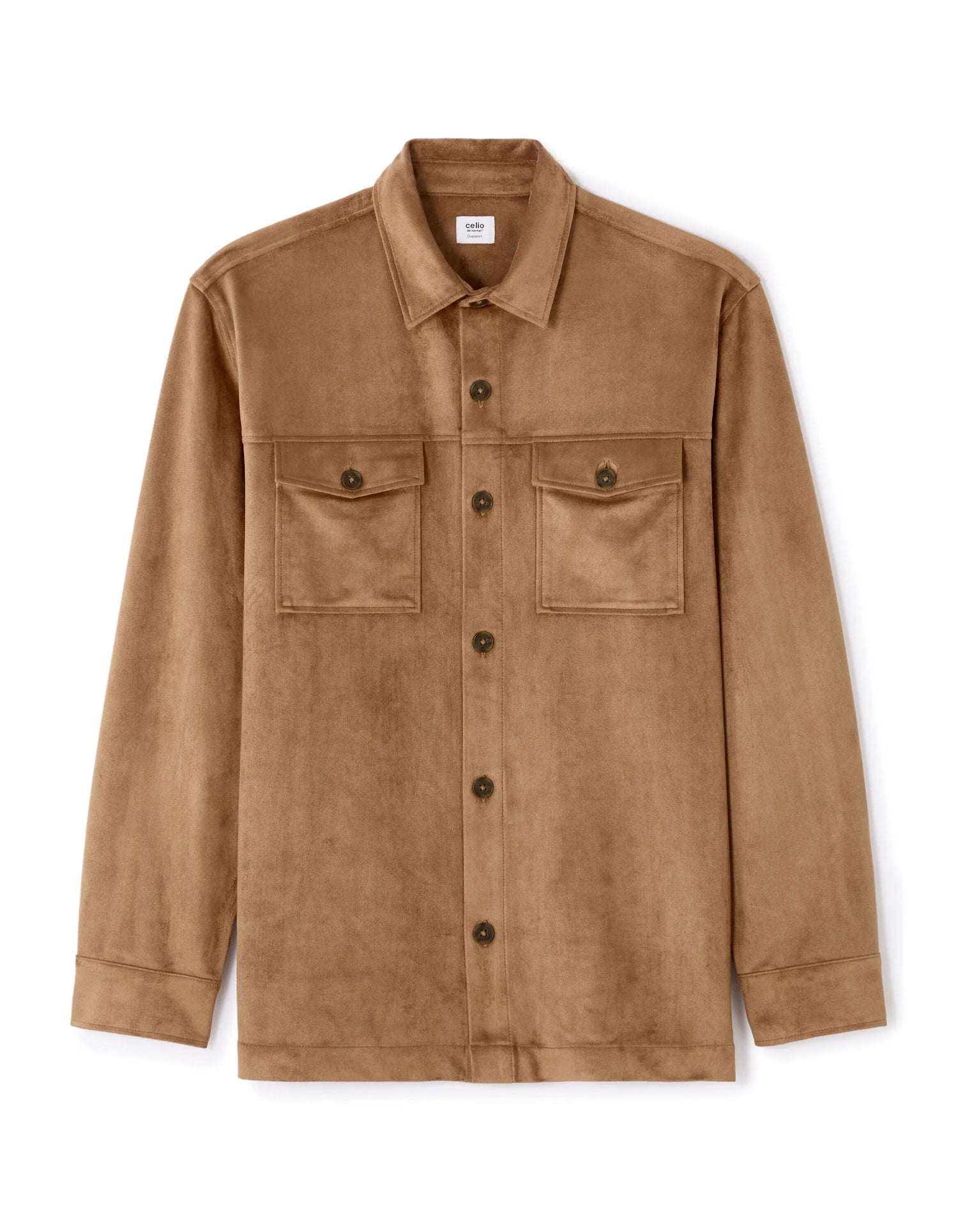 Celio_Camel_Overshirt with Pockets_MADAIM_CAMEL_05