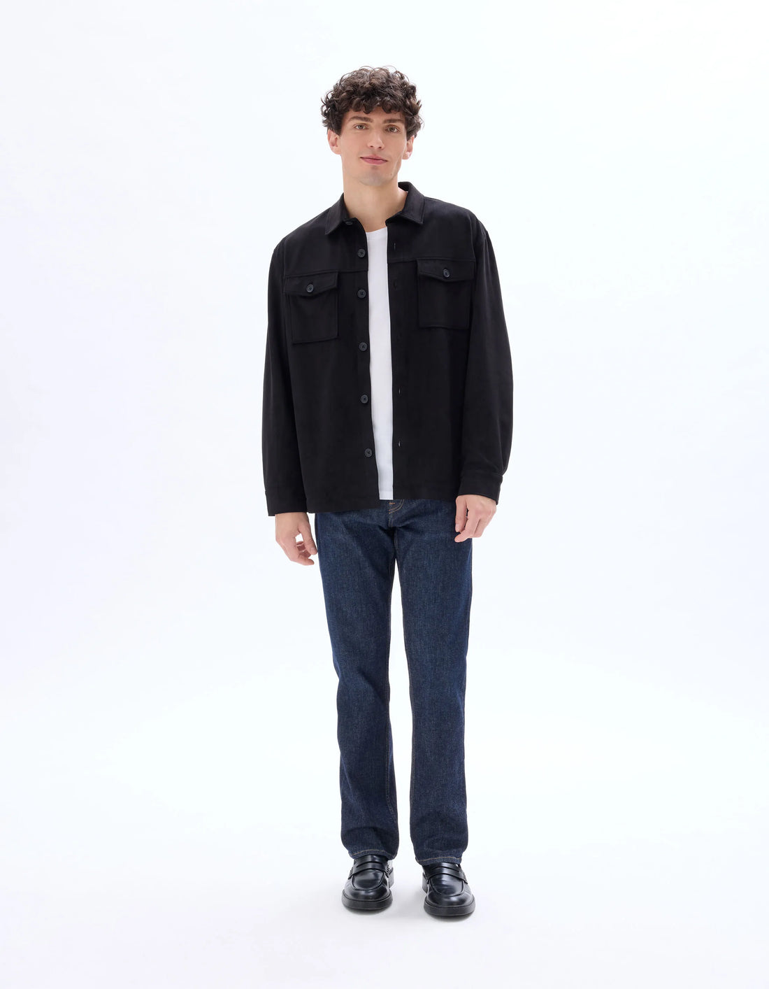 Celio_Noir_Overshirt with Pockets_MADAIM_NOIR_01