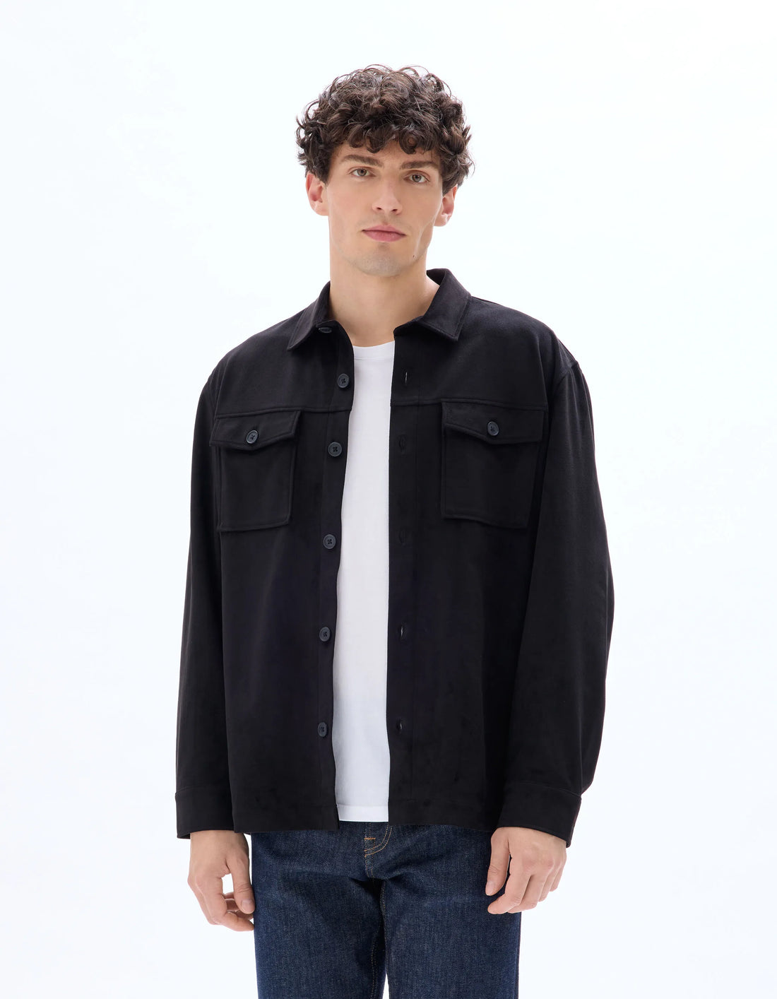 Celio_Noir_Overshirt with Pockets_MADAIM_NOIR_02