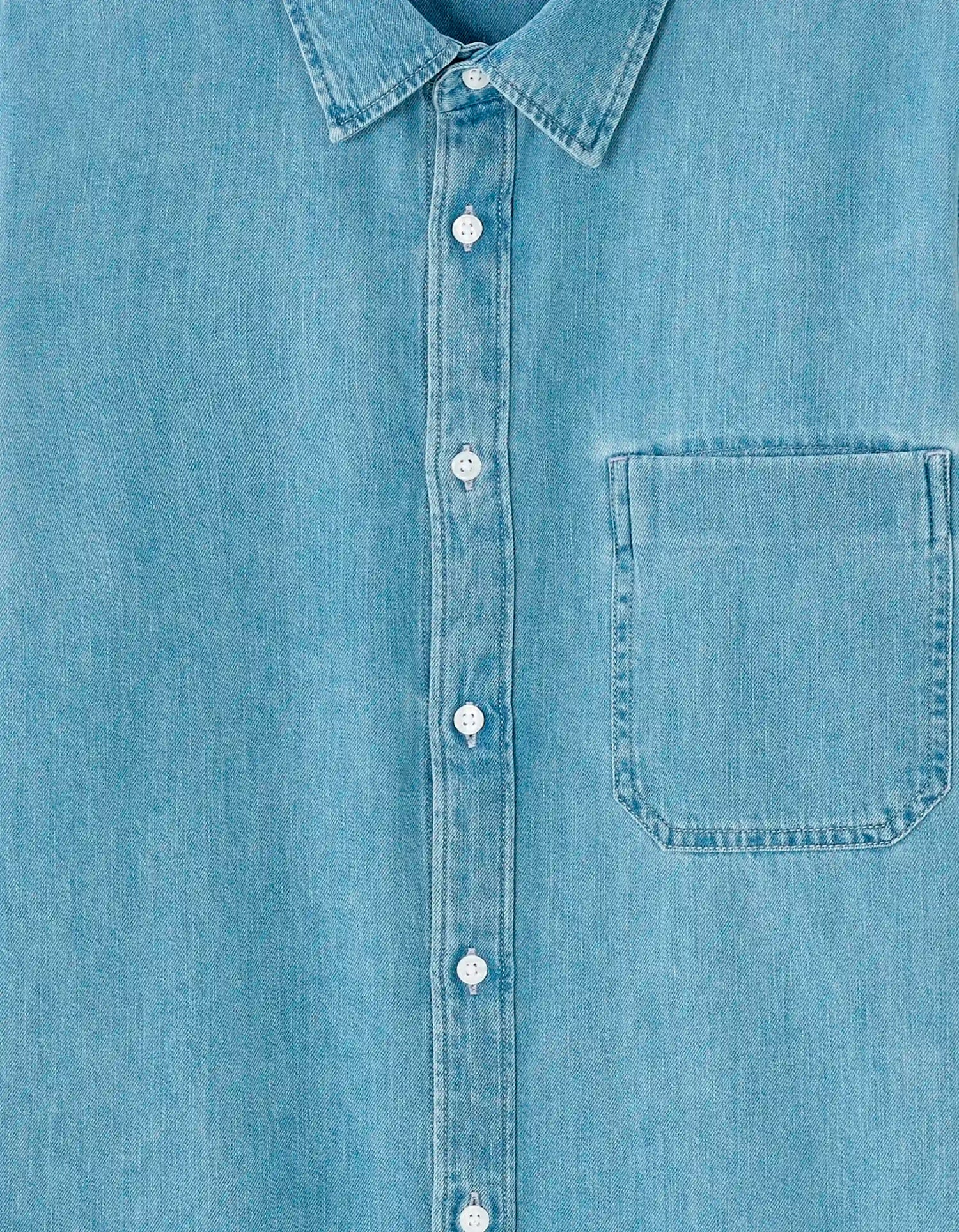 Celio_Double Stone_Regular Fit 100% Cotton Denim Shirt_MAJEANS_DOUBLE STONE_05