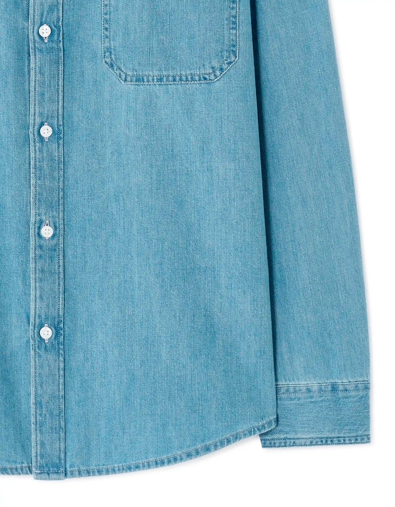 Celio_Double Stone_Regular Fit 100% Cotton Denim Shirt_MAJEANS_DOUBLE STONE_06