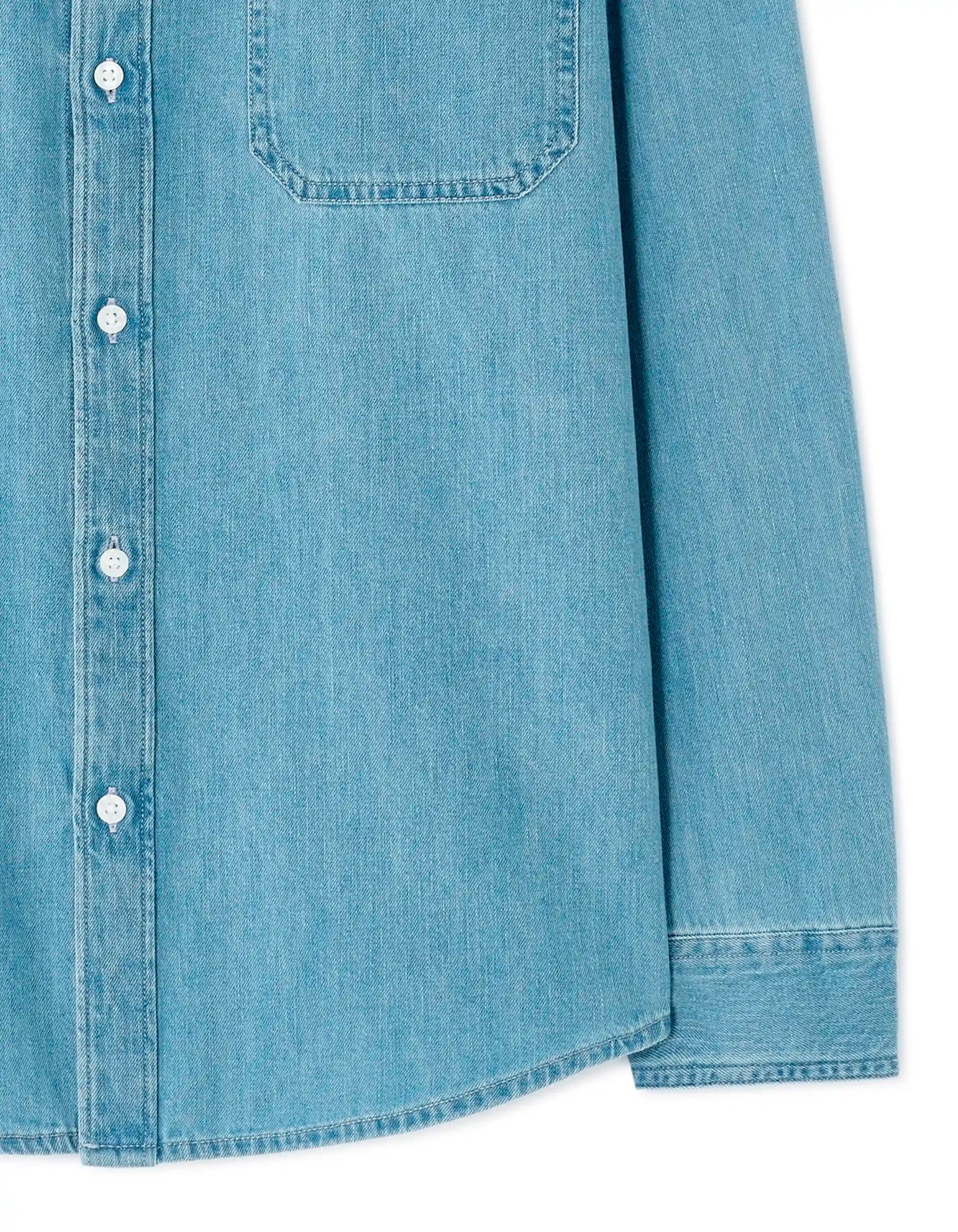 Celio_Double Stone_Regular Fit 100% Cotton Denim Shirt_MAJEANS_DOUBLE STONE_06