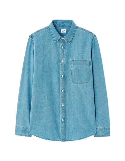 Celio_Double Stone_Regular Fit 100% Cotton Denim Shirt_MAJEANS_DOUBLE STONE_07