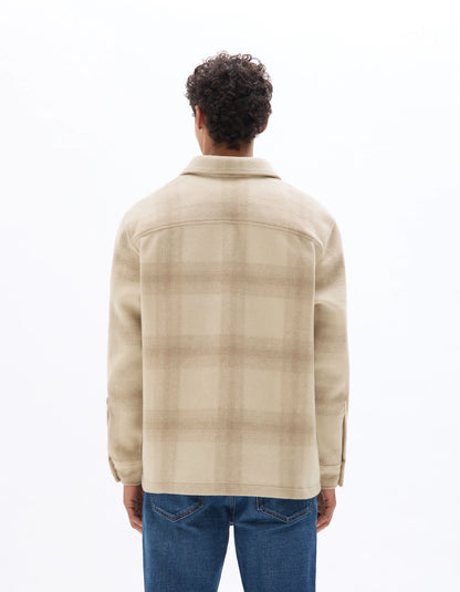 Celio_Beige_Checked Overshirt - Beige_MALOS_BEIGE CLAIR_03