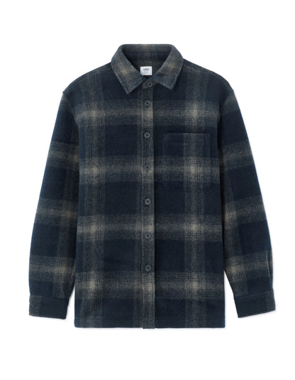 Celio_Blue_Checked Overshirt - Navy_MALOS_NAVY_05