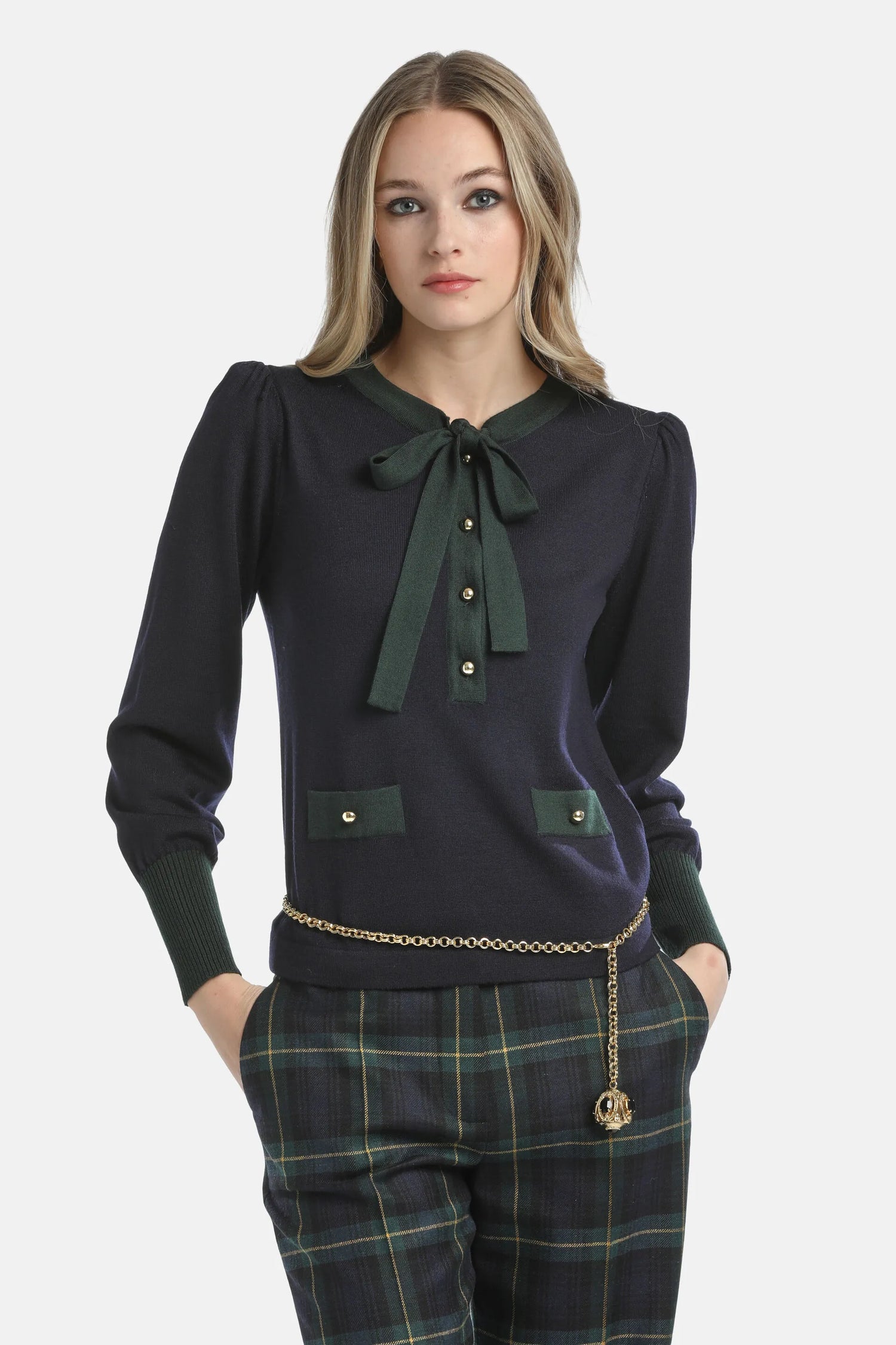 Luisa Spagnoli_Blue-Green_Maluma - Bon Ton Pullover_MALUMA_1270 2050_01