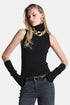 Luisa Spagnoli Nero Women Malu Sleeveless Pure Wool Sweater - Fashion Show SKU: MALU_0101 Image 01