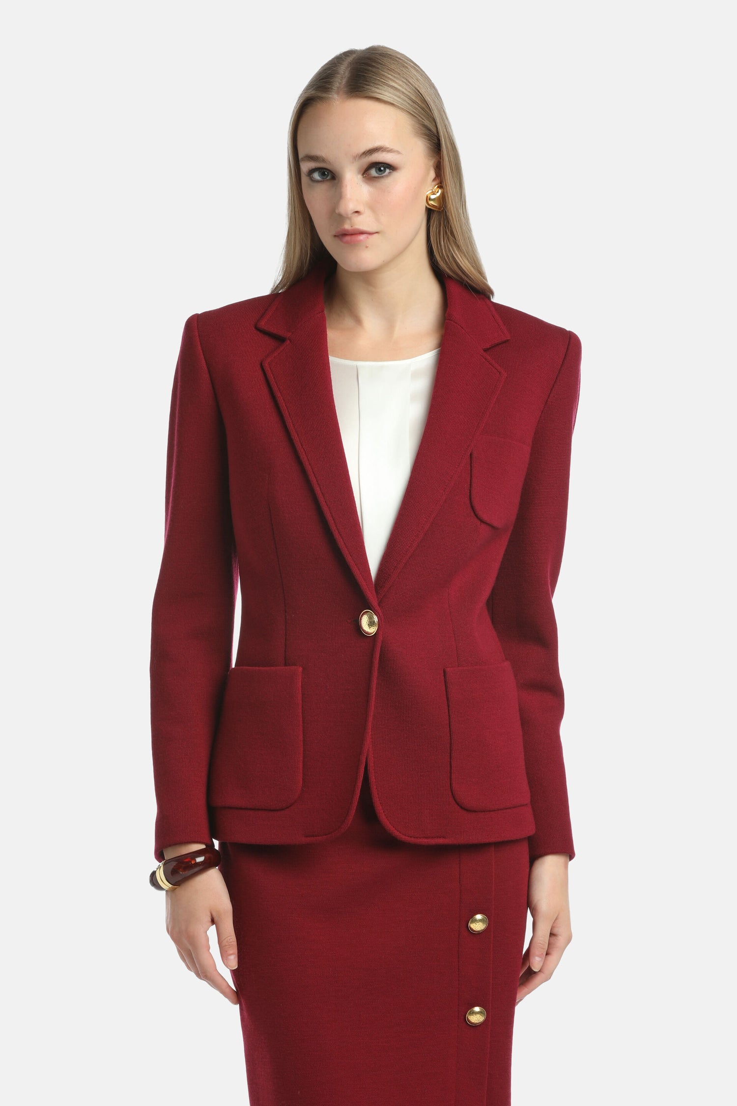 Luisa Spagnoli_Bordeaux_Malvezza - Wool Blazer_MALVEZZA_2405_01