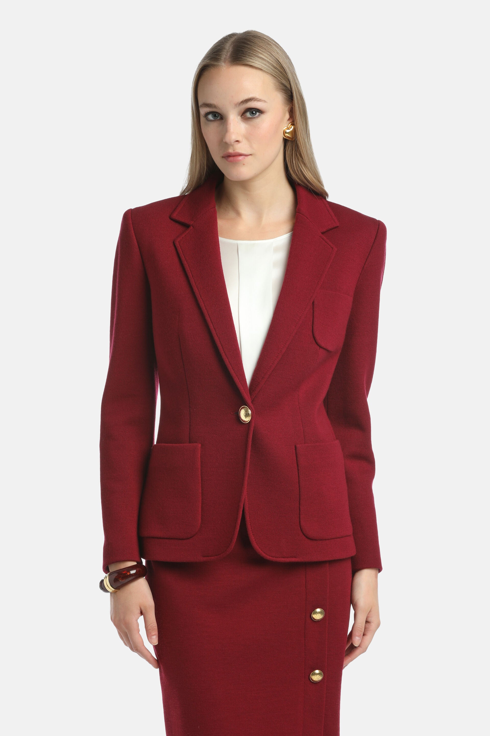 Luisa Spagnoli_Bordeaux_Malvezza - Wool Blazer_MALVEZZA_2405_01
