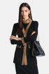 Luisa Spagnoli Nero/Cammello Women Malvia - Long Cardigan with Contrast Trims SKU: MALVIA_0101 2246 Image 01