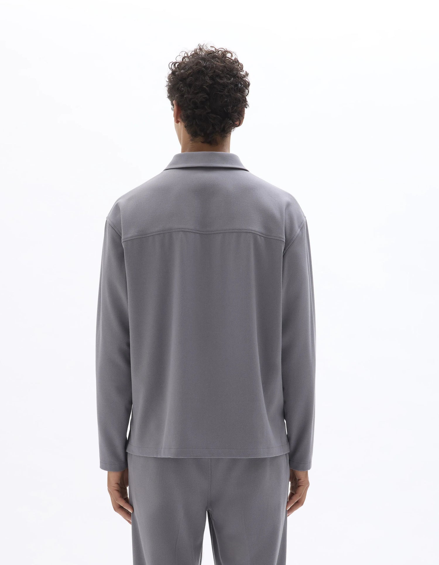 Celio_Grey_Loose Zipped Shirt_MAORA_GREY_03