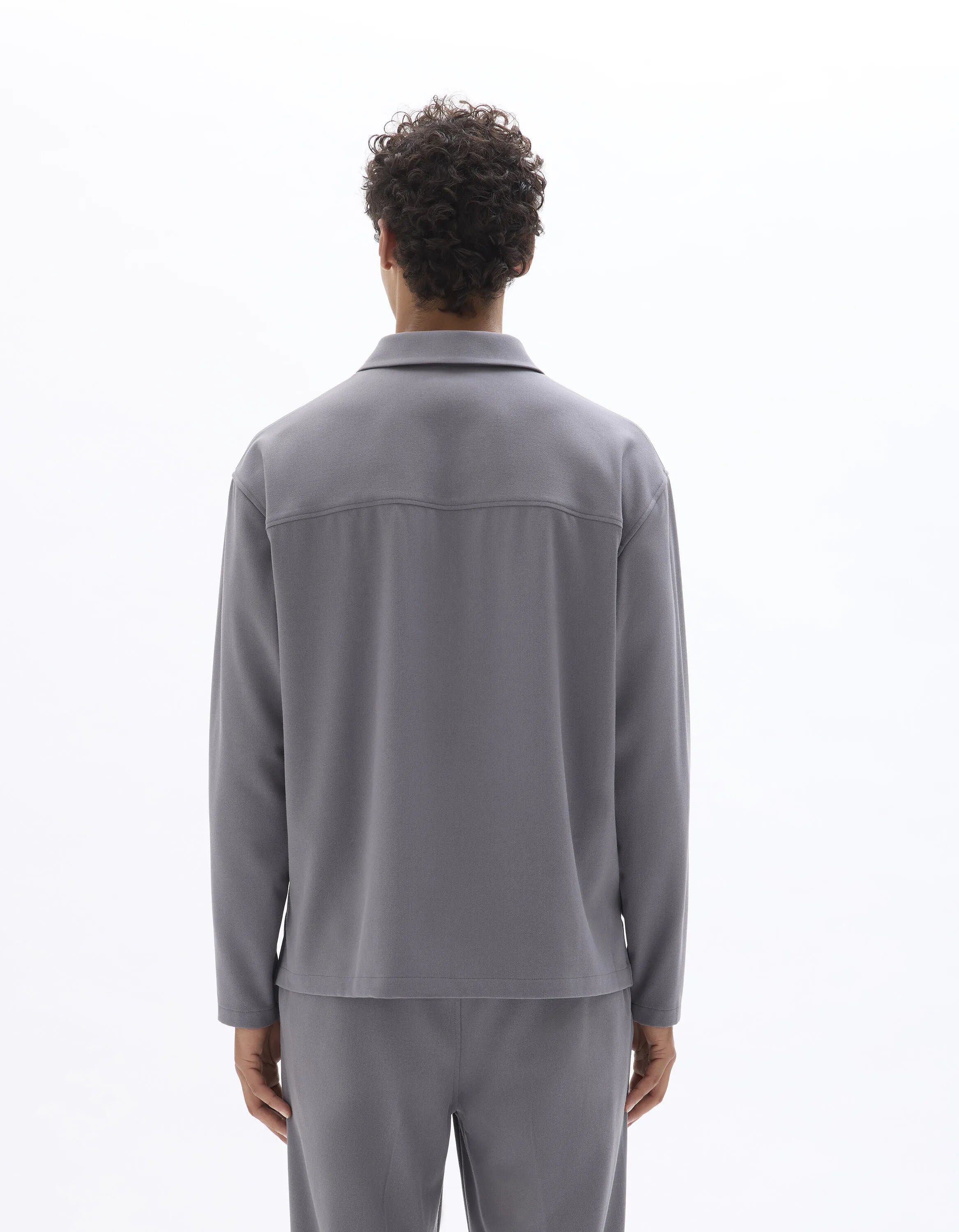 Celio_Grey_Loose Zipped Shirt_MAORA_GREY_03