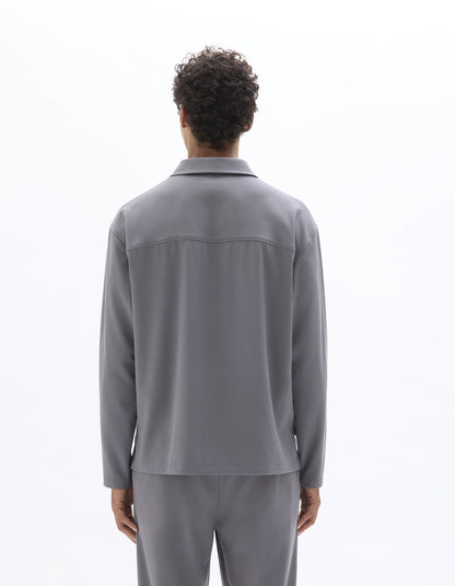 Celio_Grey_Loose Zipped Shirt_MAORA_GREY_03
