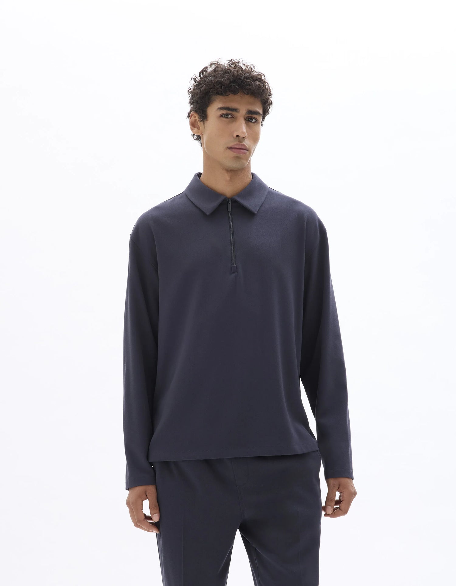 Celio_Navy_Loose Zipped Shirt_MAORA_NAVY_02