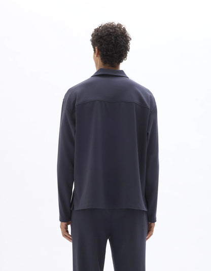 Celio_Navy_Loose Zipped Shirt_MAORA_NAVY_03