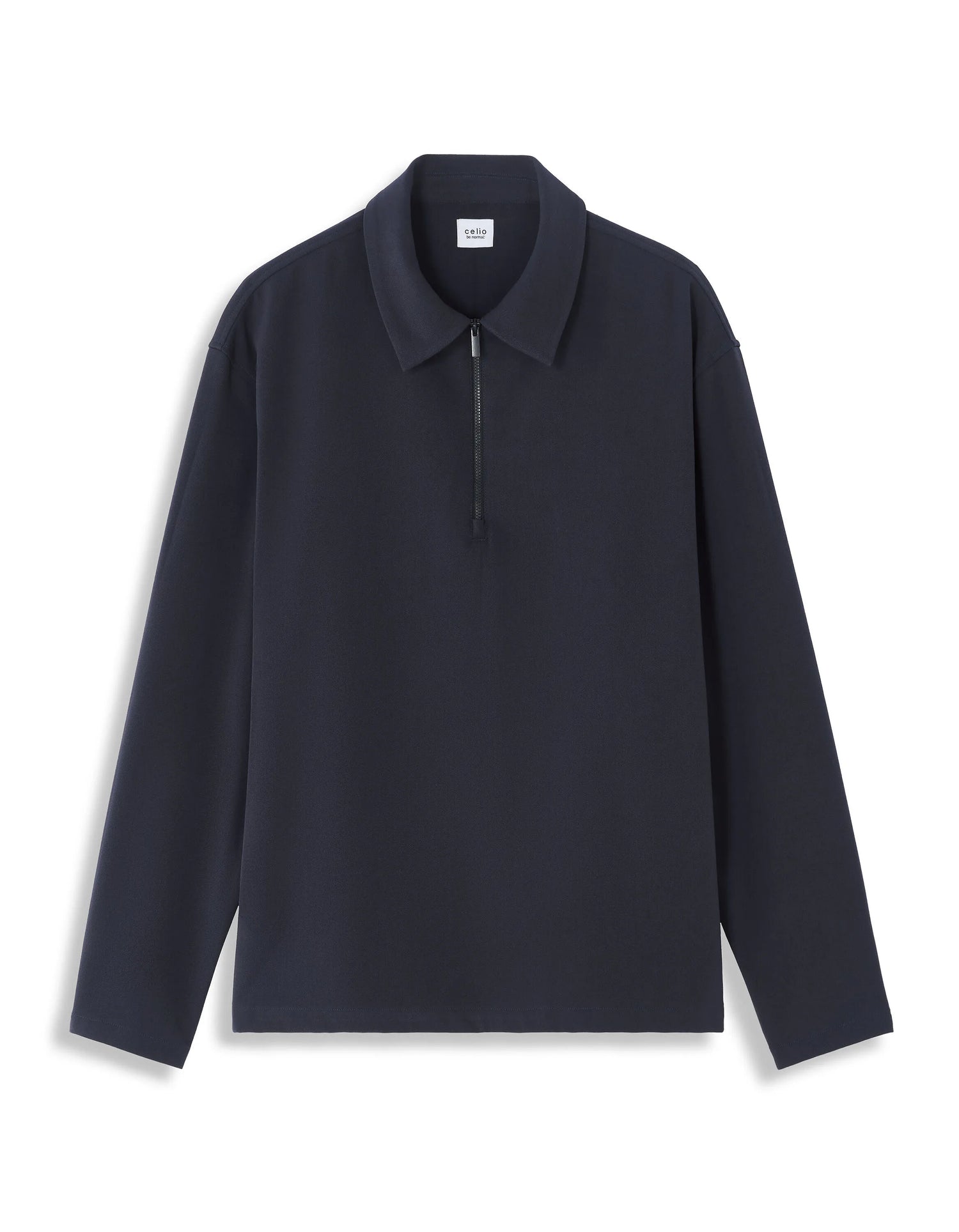 Celio_Navy_Loose Zipped Shirt_MAORA_NAVY_05