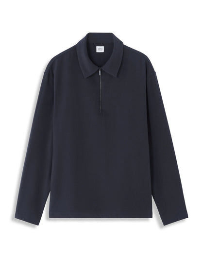 Celio_Navy_Loose Zipped Shirt_MAORA_NAVY_05