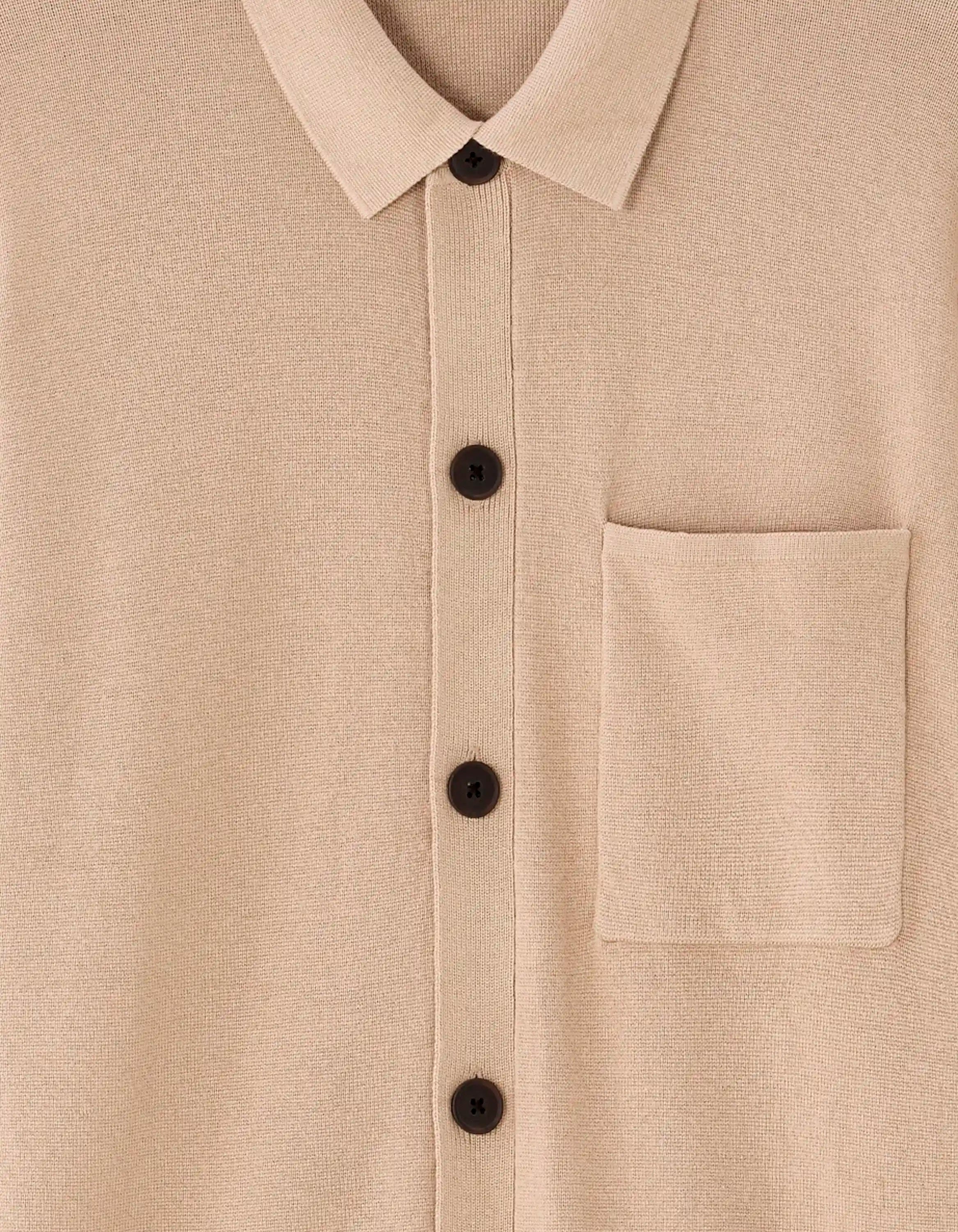 Celio_Beige Humus_Plain Knit Overshirt_MAOW_BEIGE HUMUS_06