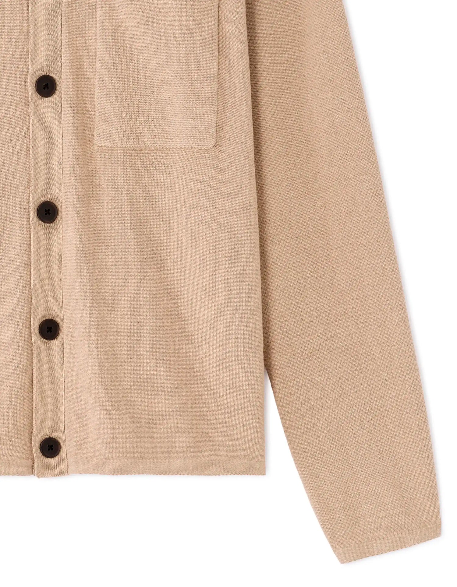 Celio_Beige Humus_Plain Knit Overshirt_MAOW_BEIGE HUMUS_07