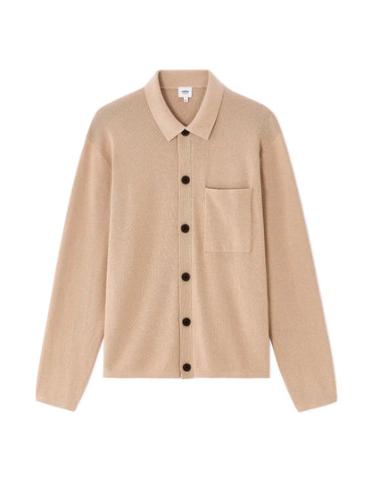 Celio_Beige Humus_Plain Knit Overshirt_MAOW_BEIGE HUMUS_08