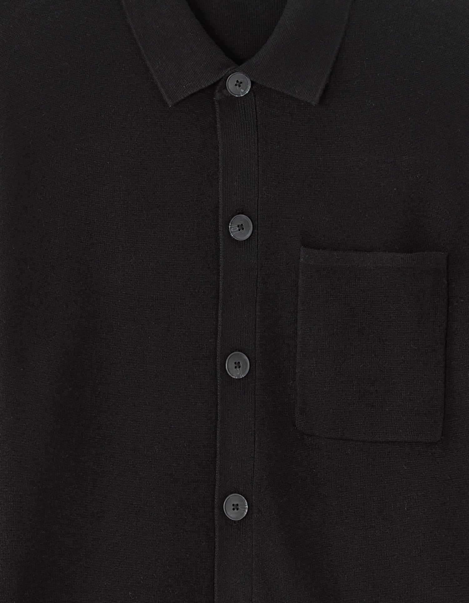 Celio_Black_Plain Knit Overshirt_MAOW_BLACK_05