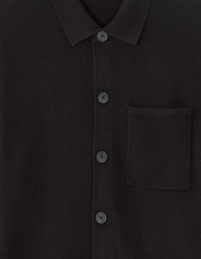 Celio_Black_Plain Knit Overshirt_MAOW_BLACK_05