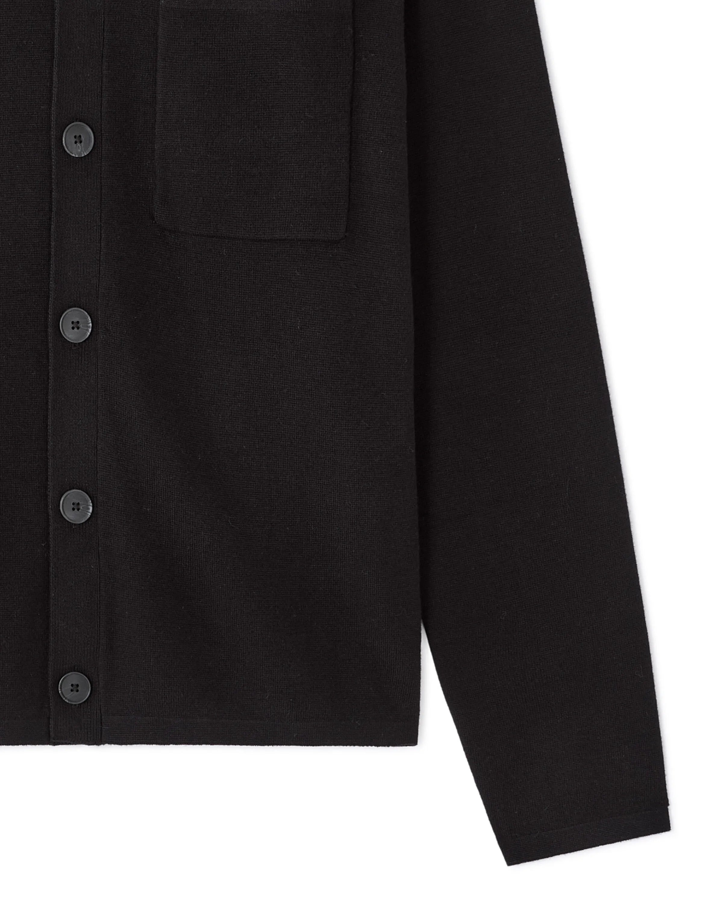 Celio_Black_Plain Knit Overshirt_MAOW_BLACK_06