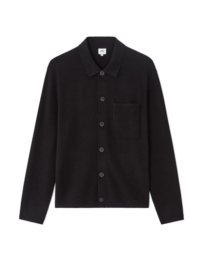 Celio_Black_Plain Knit Overshirt_MAOW_BLACK_07