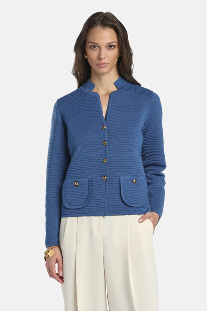 Luisa Spagnoli_Periwinkle_Maranta - Knit Cardigan_MARANTA_2607_01