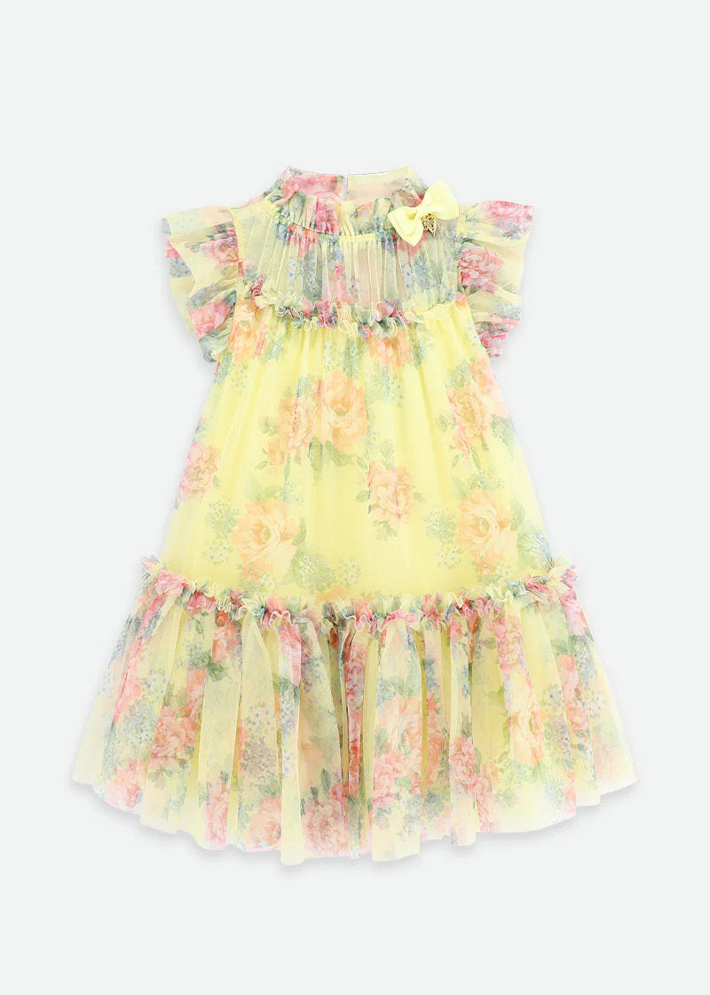 Marigold Flower Tulle Dress Sherbert Yellow_MARIGOLD-2_Sherbert_01