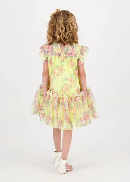 Marigold Flower Tulle Dress Sherbert Yellow_MARIGOLD-2_Sherbert_03