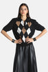 Luisa Spagnoli Var Nero Cammello Women Marius Short-Sleeved Polo SKU: MARIUS_3426 Image 01