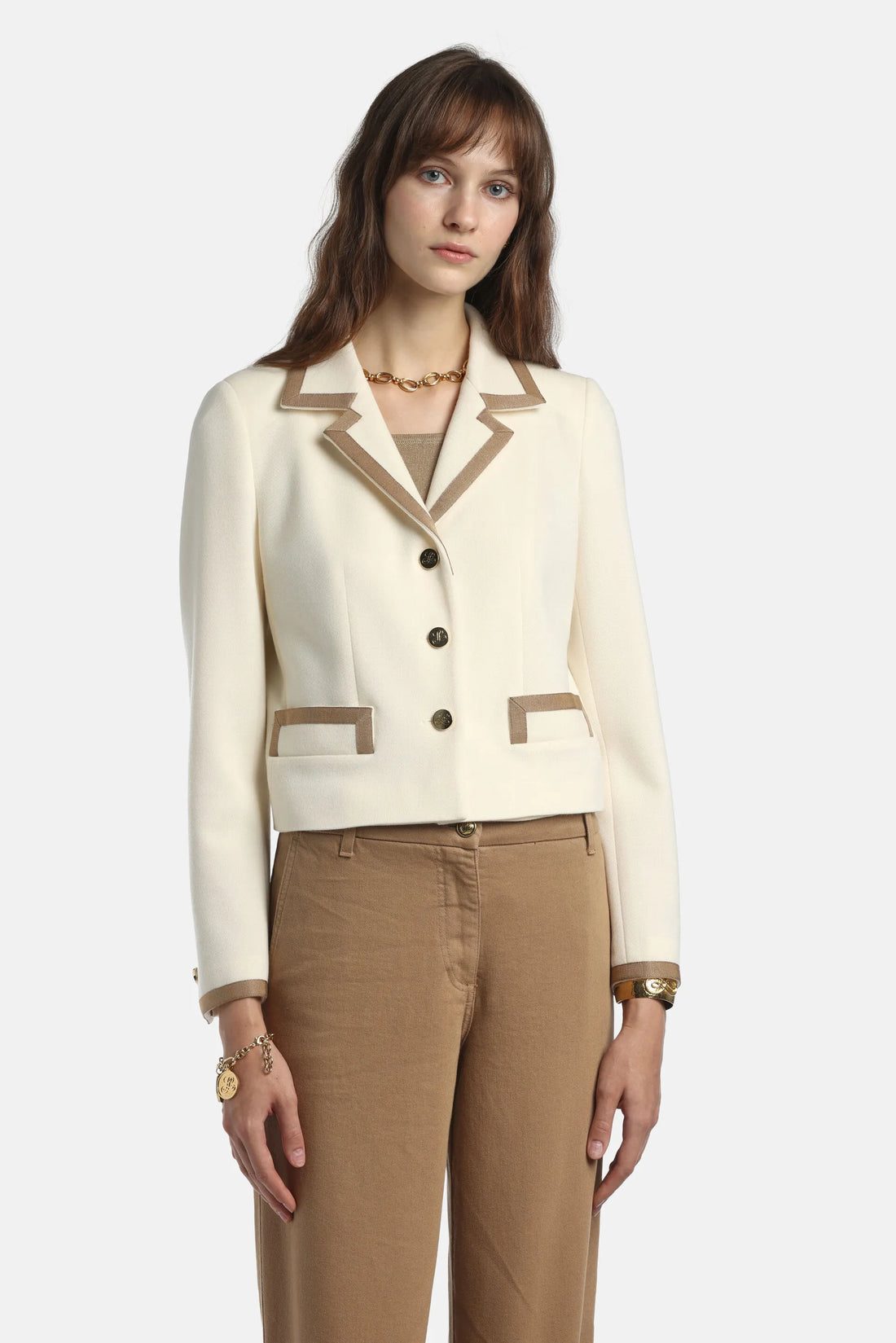 Luisa Spagnoli_Cream_Marline - Cardigan With Lapels_MARLINE_0202_01