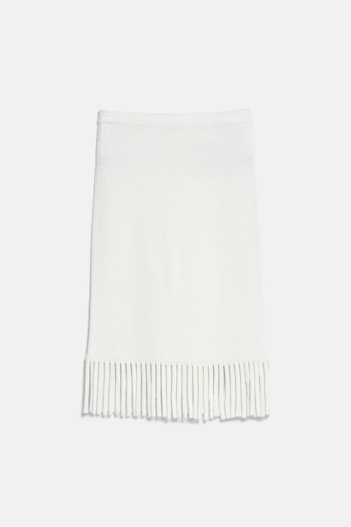 Luisa Spagnoli Panna Women Marsan Fringed Midi Skirt SKU: MARSAN_0202 Image 05