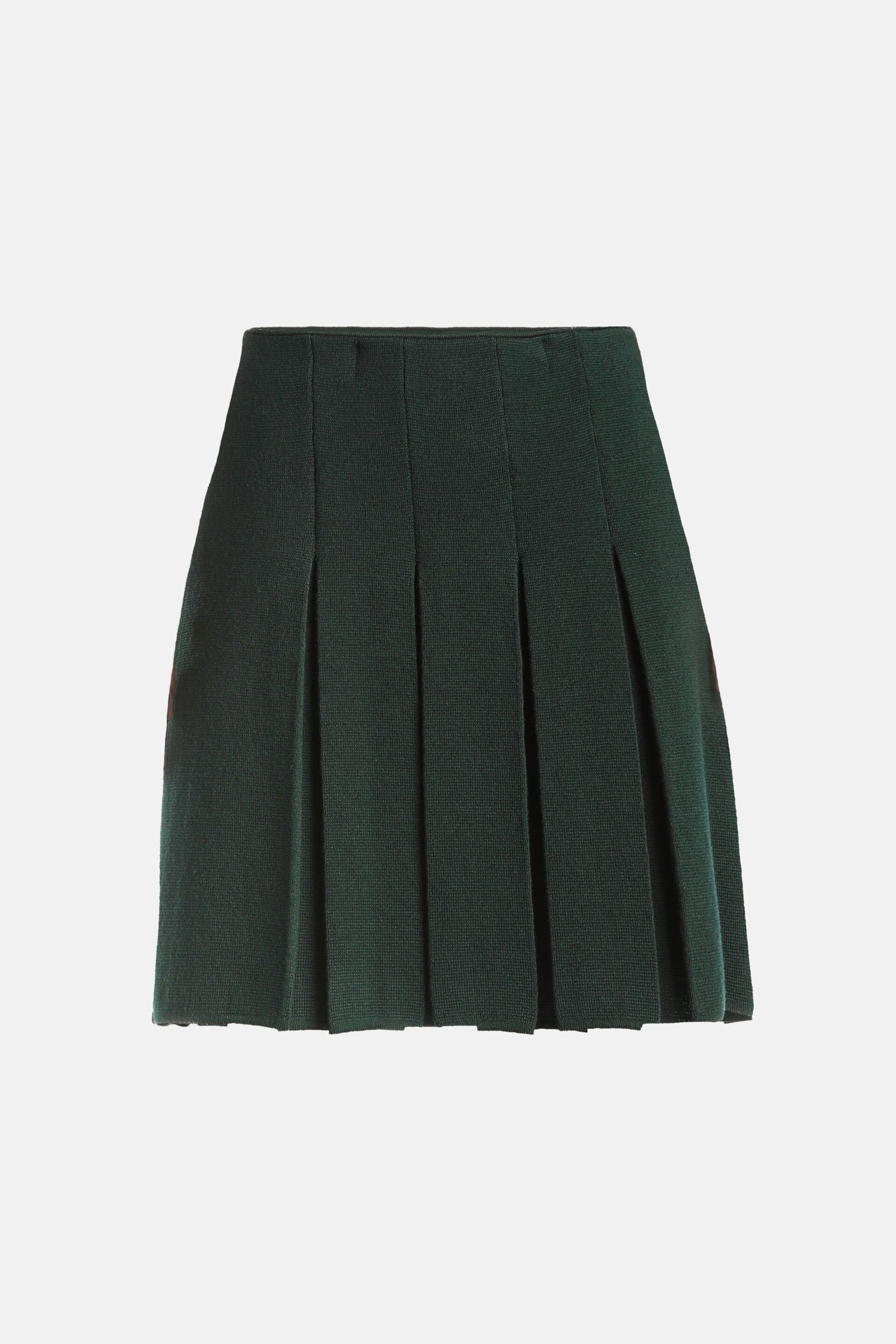 Luisa Spagnoli_Verde Bottiglia_Marsica - Knit Miniskirt_MARSICA_2050_04