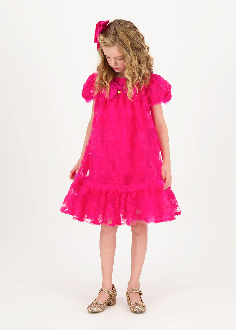 Marta 3D Flower Dress Fuchsia_MARTA_Fuchsia_03