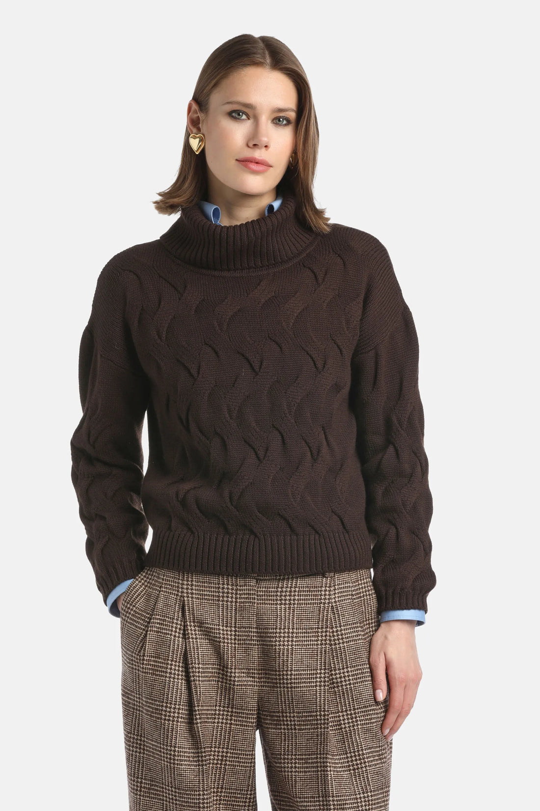 Luisa Spagnoli_Brown_Martinella - Wool Turtleneck_MARTINE_0970_01
