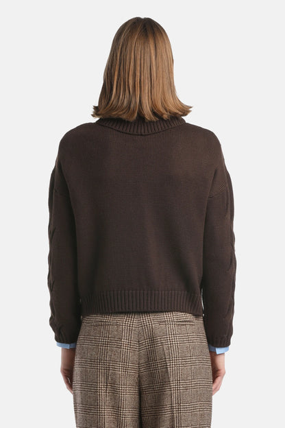 Luisa Spagnoli_Brown_Martinella - Wool Turtleneck_MARTINE_0970_02