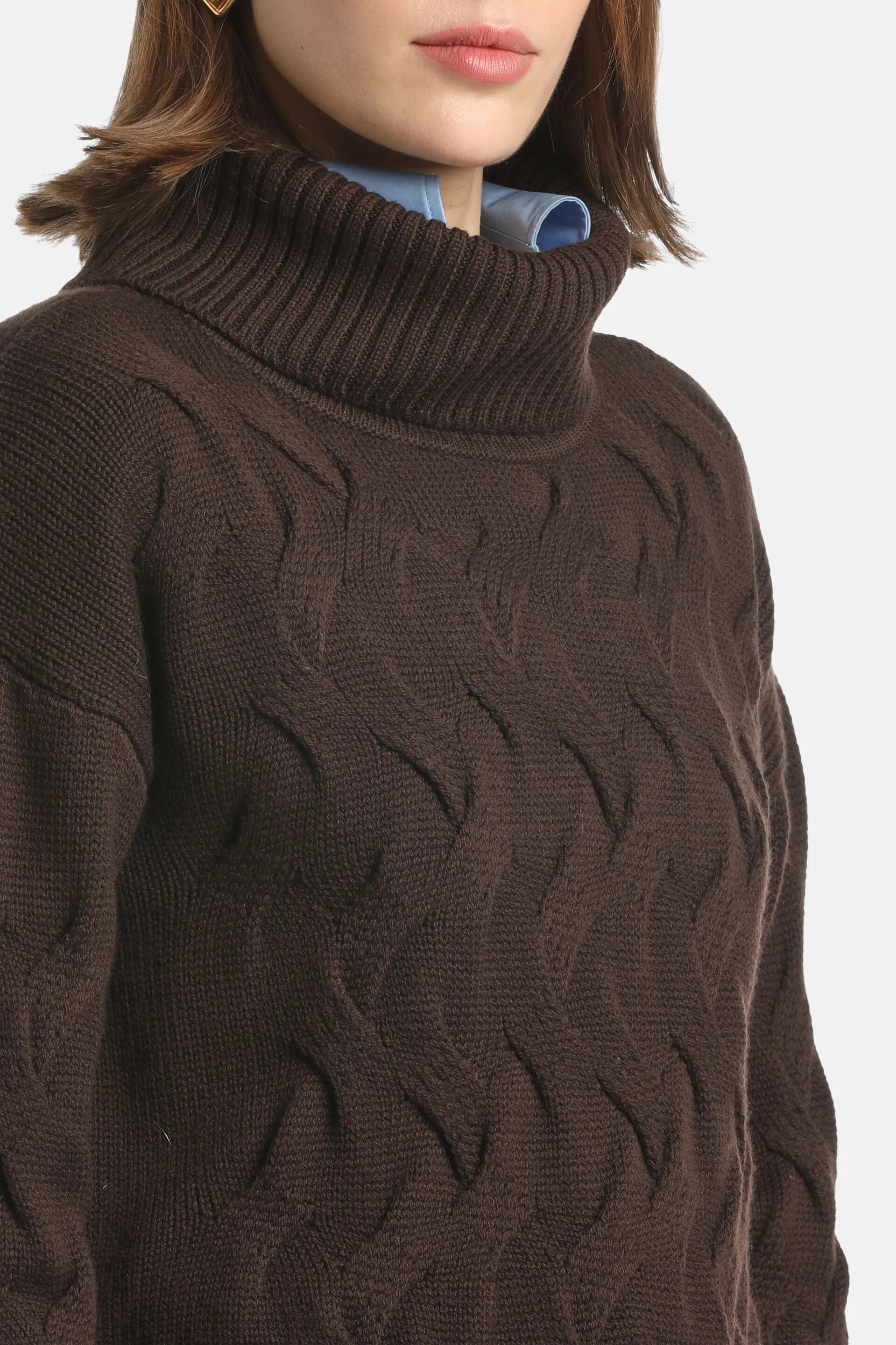Luisa Spagnoli_Brown_Martinella - Wool Turtleneck_MARTINE_0970_03