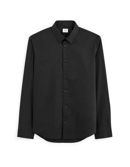 Celio_Black Regular Stretch Cotton Shirt_MASANTALRG_BLACK_04