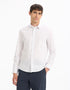 Celio_White Regular Stretch Cotton Shirt_MASANTALRG_WHITE_01