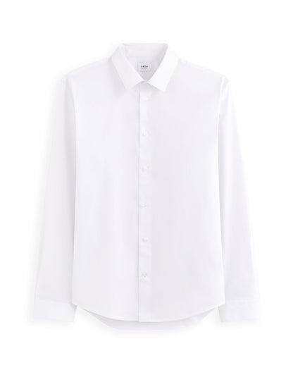 Celio_White Regular Stretch Cotton Shirt_MASANTALRG_WHITE_05