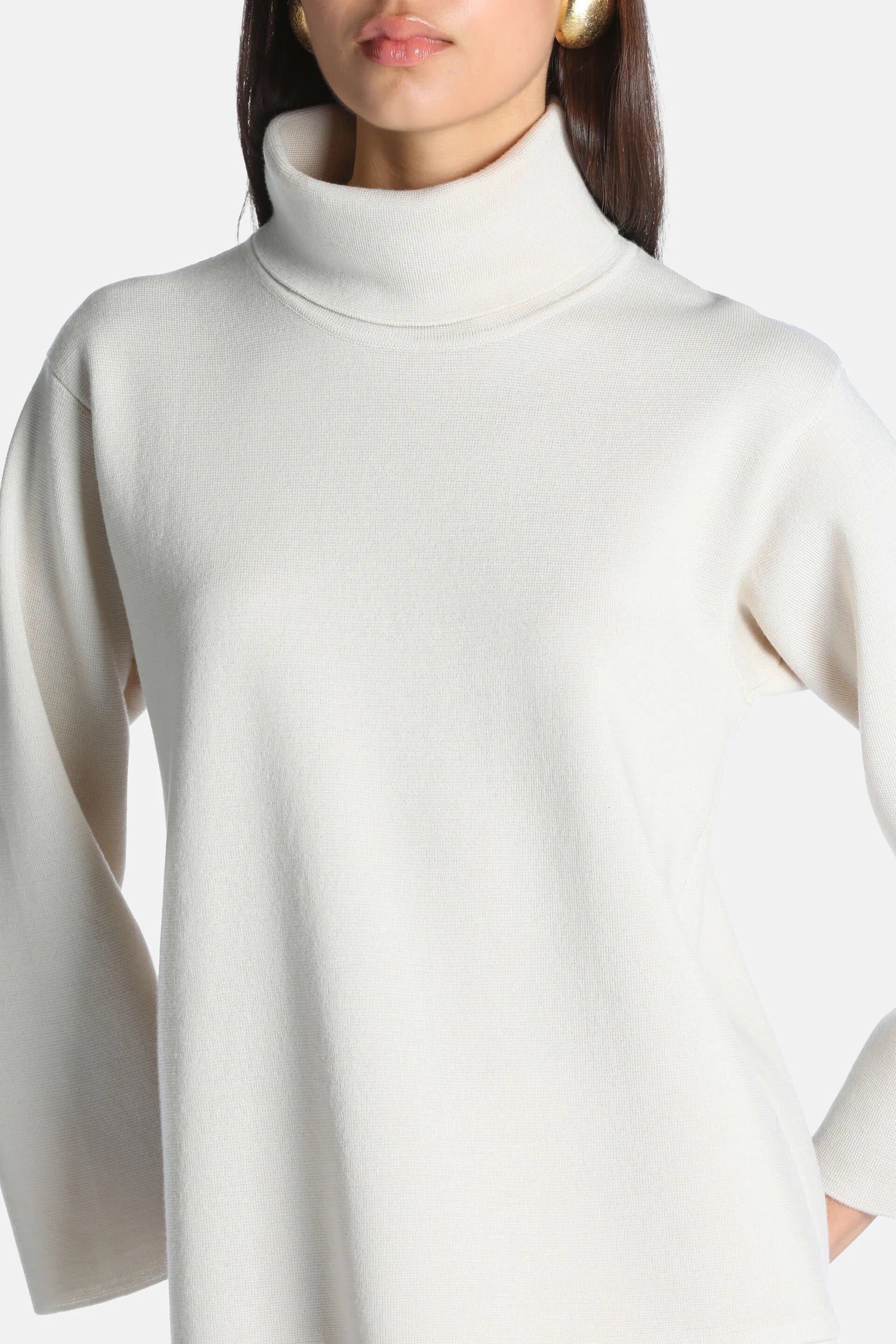 Luisa Spagnoli Crema Women Mascate - Knitted Tunic SKU: MASCATE_0204 Image 03