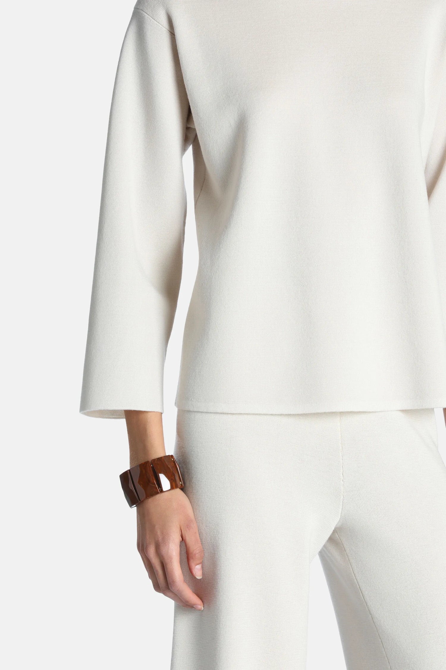 Luisa Spagnoli Crema Women Mascate - Knitted Tunic SKU: MASCATE_0204 Image 04