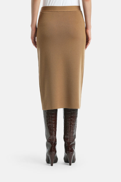 Luisa Spagnoli_Biscotto_Masiera - Skirt with Buttons_MASIERA_2246_02