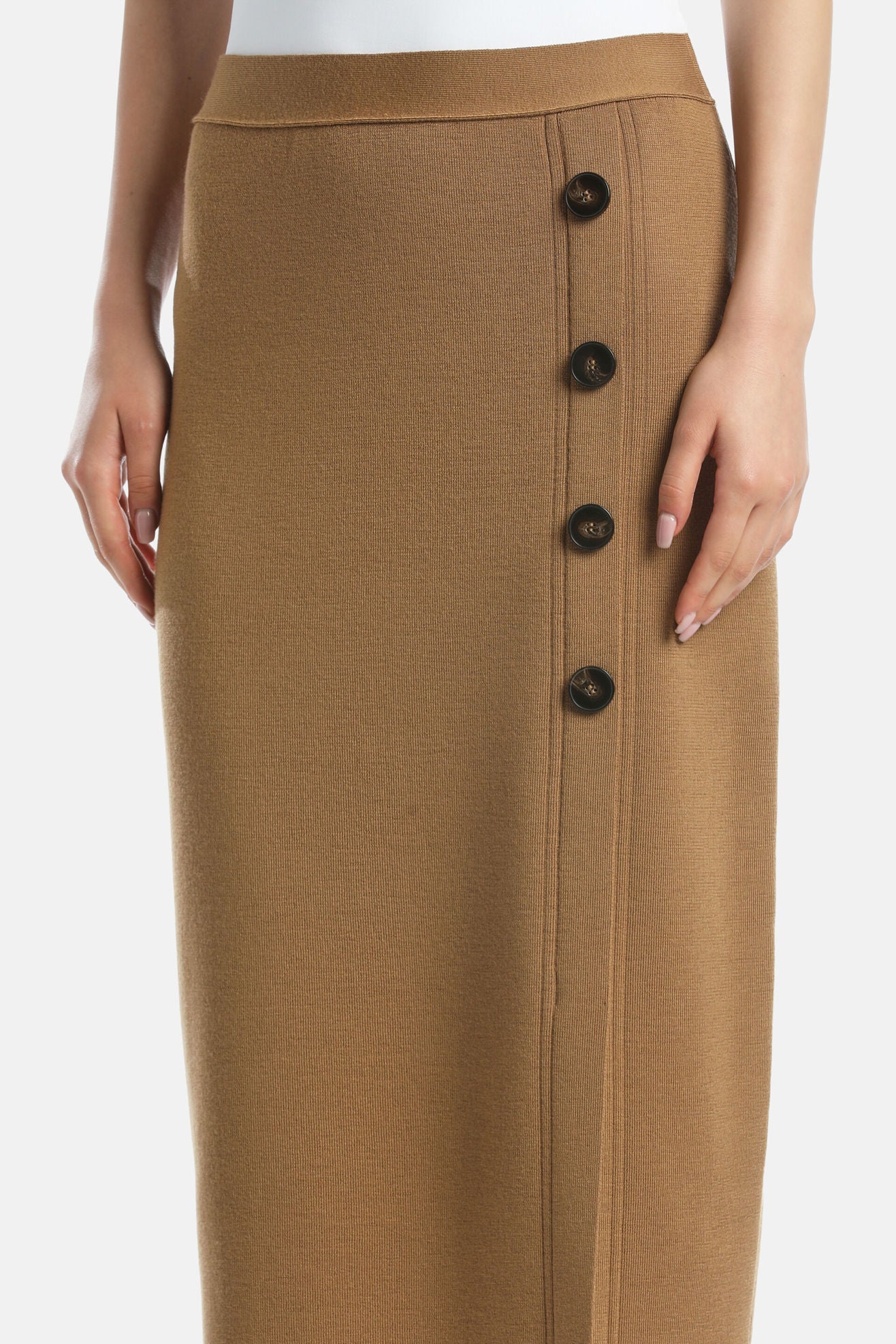 Luisa Spagnoli_Biscotto_Masiera - Skirt with Buttons_MASIERA_2246_03