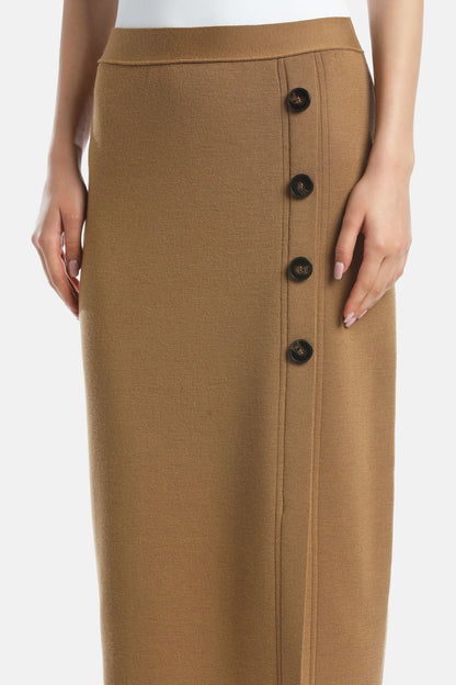 Luisa Spagnoli_Biscotto_Masiera - Skirt with Buttons_MASIERA_2246_03