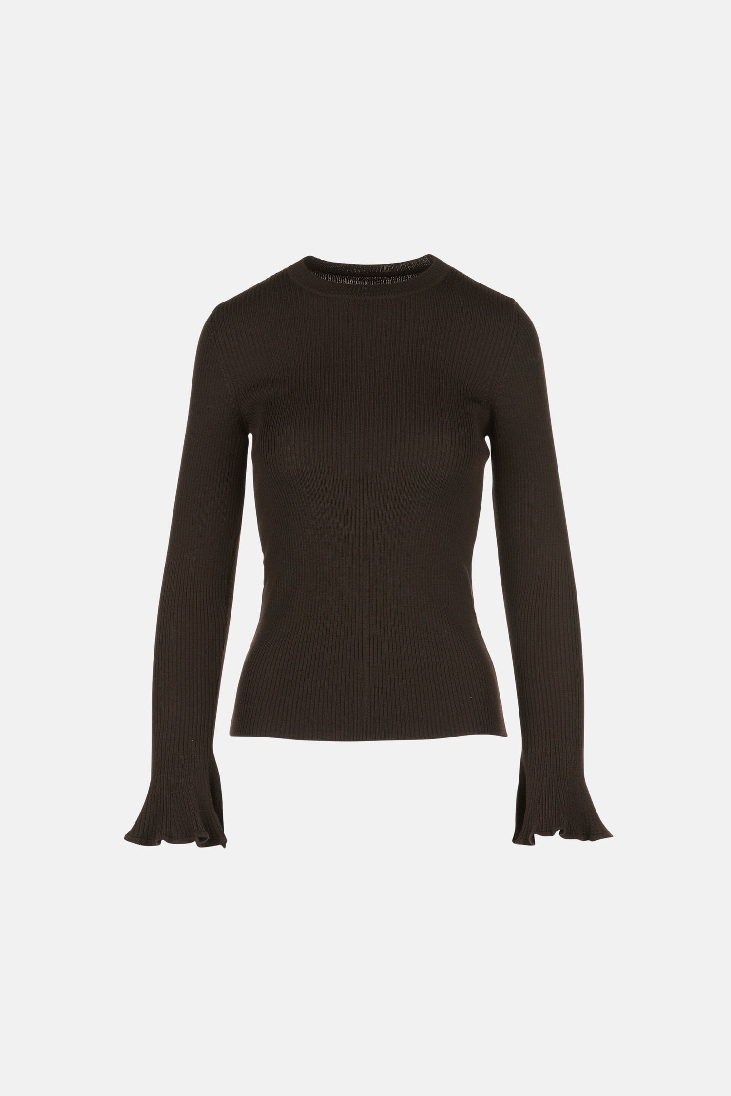 Luisa Spagnoli_Marrone_Massello - Ribbed Pullover - Fashion Show_MASSELLO_0970_06