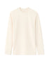 Celio_Ecru_Boxy Embossed Long-Sleeved T-Shirt_MECACHEML_ECRU_01