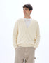 Celio_Ecru_100% Cotton Fancy Knit Cardigan_MECARD_ECRU_02